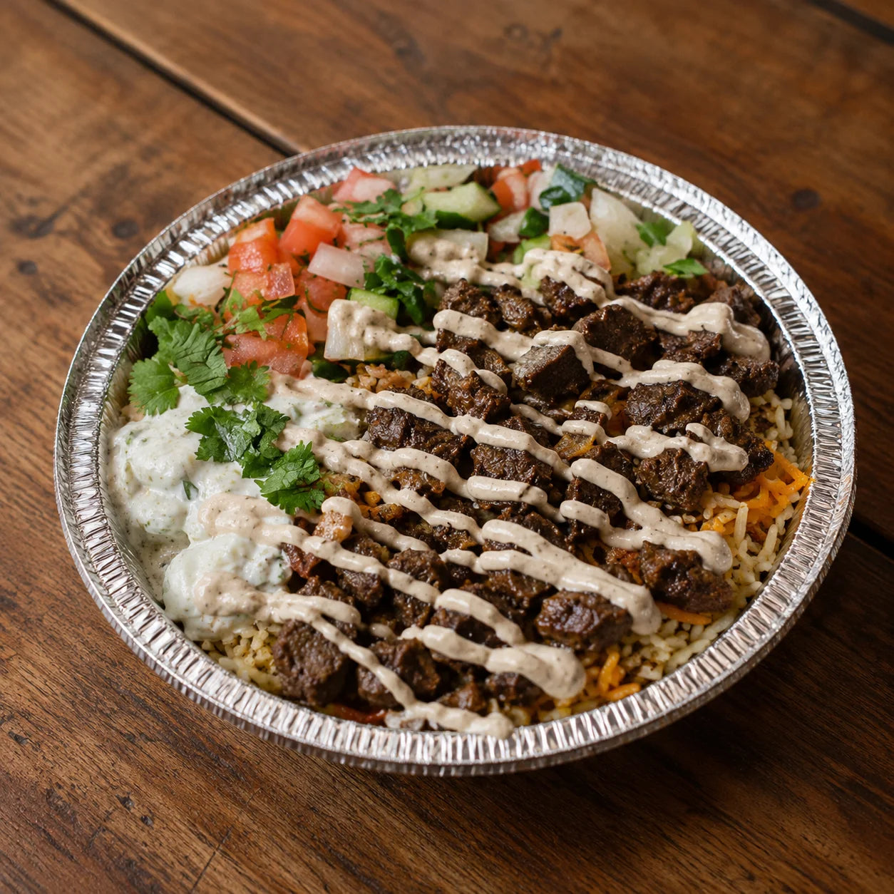 Loaded Gyro Rice Bowl