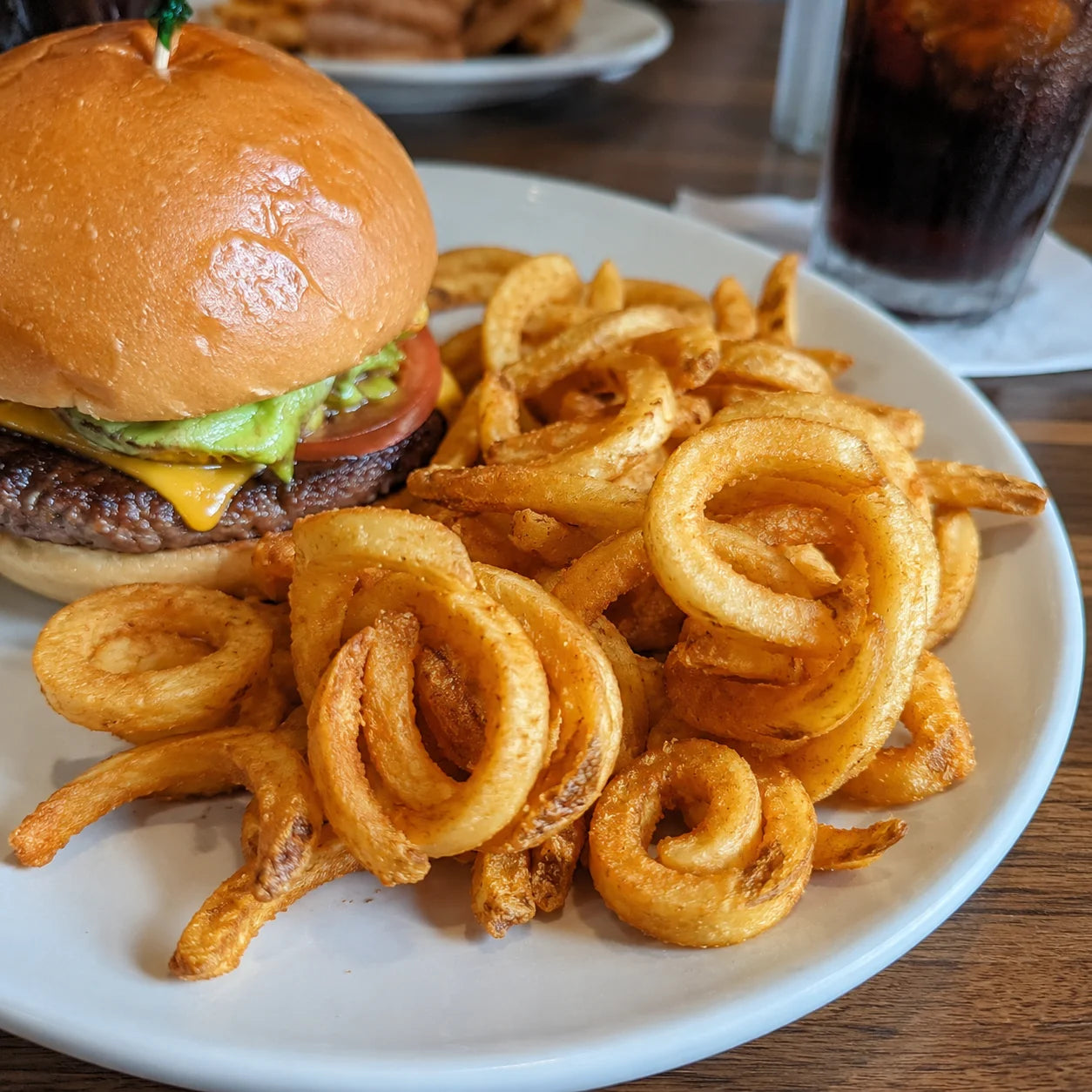 Spiced curly fries snack
