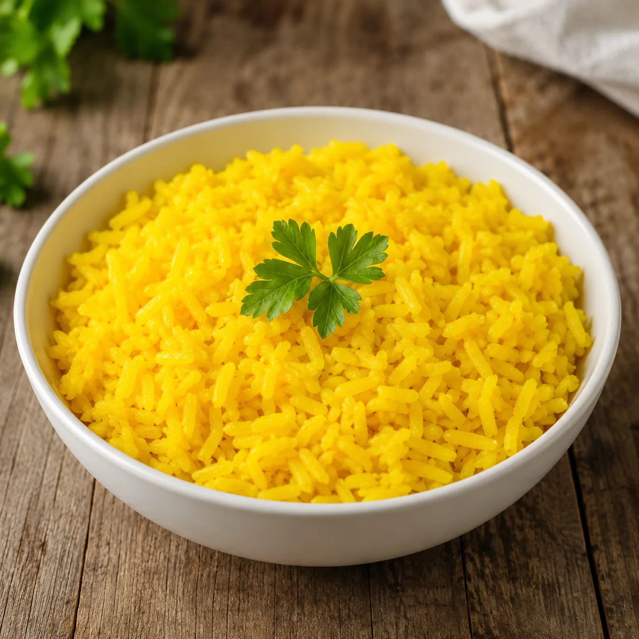Steamed white rice
