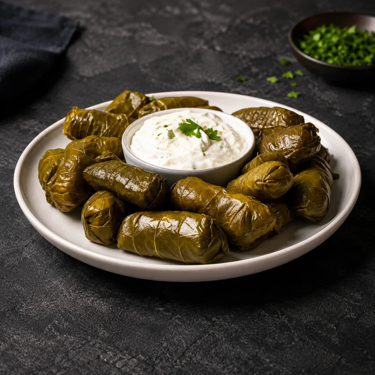 Stuffed grape leaf dolma
