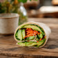 Vegetarian grilled wrap