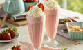 Strawberry icecream shake