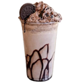 Chocolate icecream shake with chocolate ball