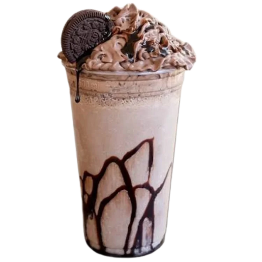Chocolate icecream shake with chocolate ball